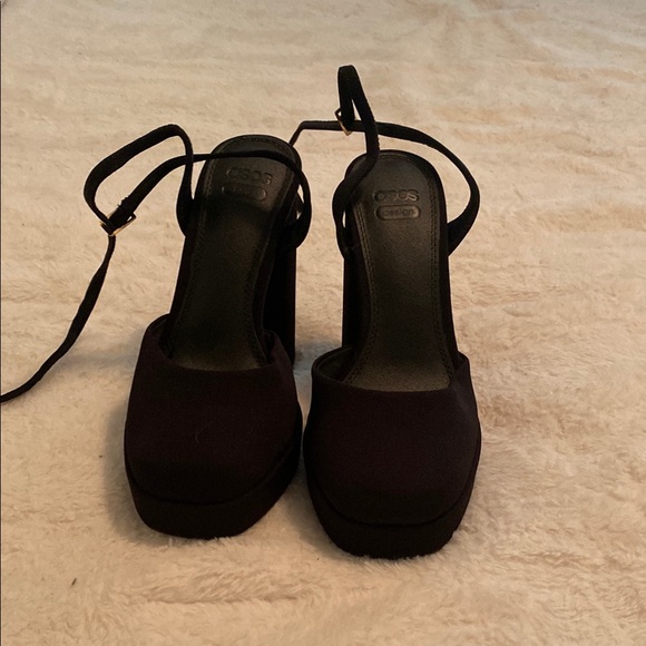 ASOS Black Platform Shoes with Classic Design - Picture 2 of 4